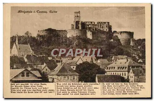Cartes postales Konigstein I Taunus Ruine