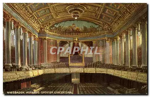Cartes postales Wiesbaden Kurhaus Grosser Concertsaal