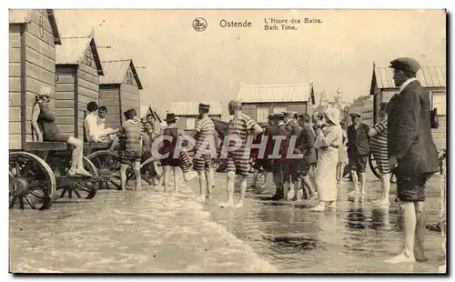 Cartes postales Ostende L Heure des Bains