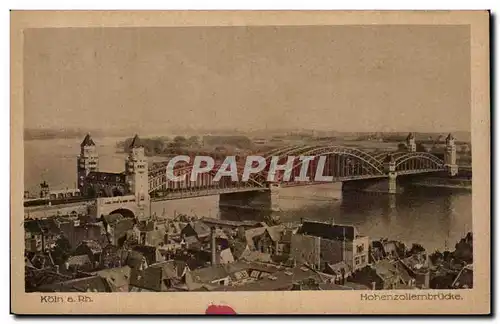 Cartes postales Koln Hohenzollernbrucke