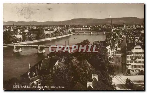 Cartes postales Basel Die drei Rheibruchen