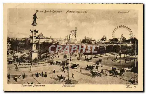 Cartes postales Wien Jegetthoff Monument Praterstern