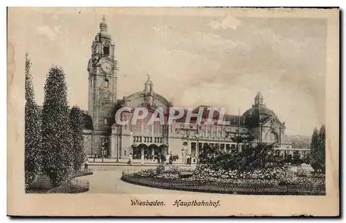 Cartes postales Wiesbaden Kauptbahnhof