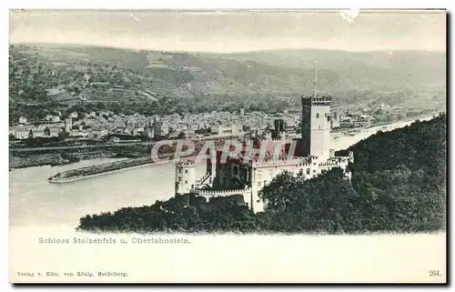 Cartes postales Schloss Stolzenfels u Oberlahnstein