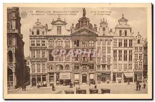 Cartes postales Bruxelles Maisons des Tailleurs et de Victor Hugo