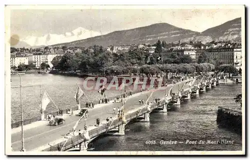 Cartes postales Geneve Pont du Mont blanc