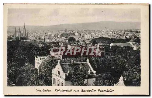 Ansichtskarte AK Wiesbaden Totalansicht vom Bierstadter Felsenkeller