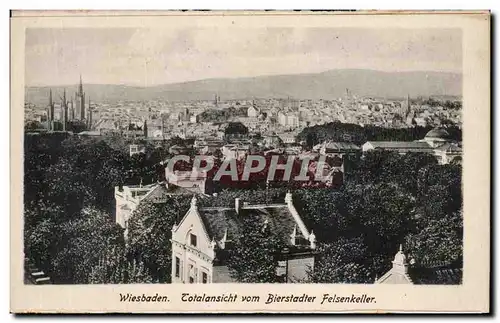 Cartes postales Wiesbaden Totalansicht vom Bierstadter Felsenkeller