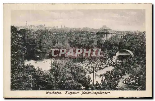 Cartes postales Wiesbaden Kurgarten Nachmittagskonzert