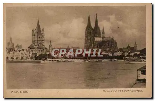 Cartes postales Koln Dom und St Martinskirche