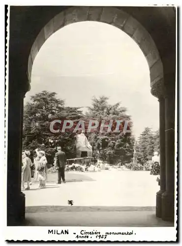 Cartes postales Milan Cimetiere monumental 1957