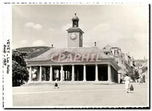 Ansichtskarte AK Vevey Les Halles 1957