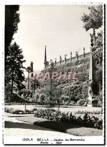 Cartes postales Isola Bella Jardins des Barramees 1957