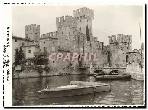 Cartes postales Sirmione Le Vieux Chateau 1957