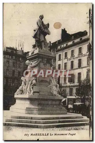 Ansichtskarte AK Marseille Le Monument Puget