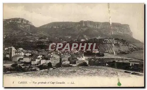 Cartes postales Cassis Vue generale et Cap Canaille