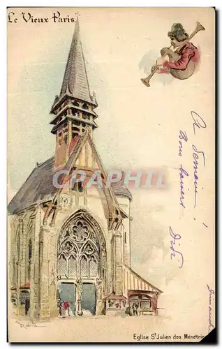 Ansichtskarte AK Le Vieux Paris Eglise St Julien des Menetri