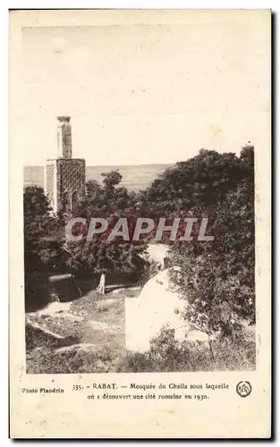 Cartes postales Rabat Mosquee du Chella sous laquelle on a decouvert une cite romaine en 1930