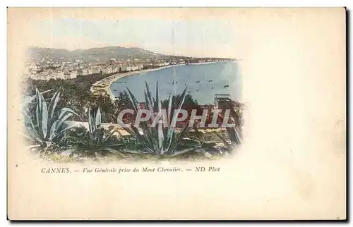 Cartes postales Cannes Vue Generale prise du Mont Chevalier