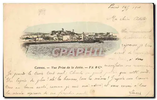 Cartes postales Cannes Vue Prise de la Jetee