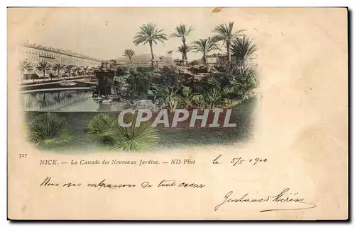 Ansichtskarte AK Nice La Cascade des Nouveaux Jardins