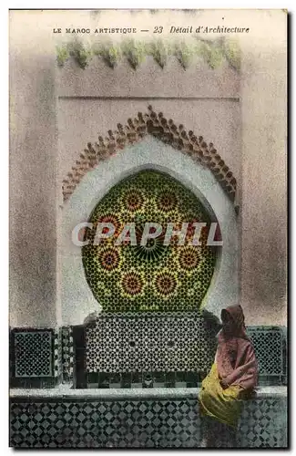 Cartes postales Le Maroc Artistique Detail d Architecture