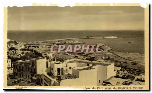 Cartes postales Tanger Vue du Port Prise du Boulevard Pasteur