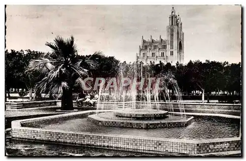 Ansichtskarte AK Casablanca Fontaine et jardins de la region Maroc