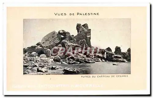Cartes postales Vues De Palestine Ruines Du Chateau De Cesaree