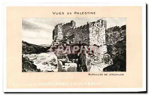 Cartes postales Vues De Palestine Murailles De Jerusalem