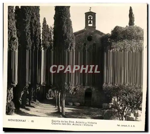 Ansichtskarte AK Montserrat Capilla de los Stos Acisclo y Victoria Capella dels Sts Aclsclo I Viuctoria