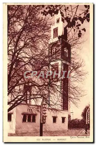 Ansichtskarte AK Algerie minaret