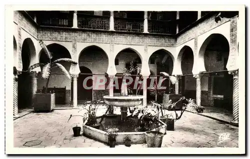 Ansichtskarte AK Alger Interieur d une maison mauresque