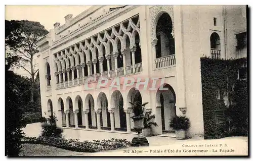 Cartes postales Alger Palais d Ete du Gouverneur La Facade