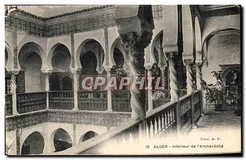 Ansichtskarte AK Alger Interieur de l Archeveche