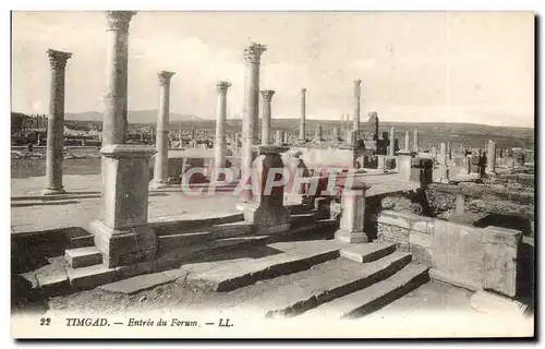 Cartes postales Timgad Entree du Forum