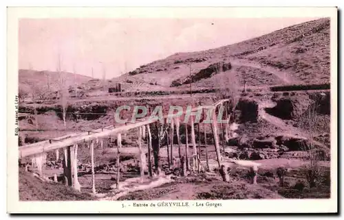 Cartes postales Entree de Geryville Les Gorges