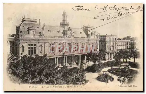 Cartes postales Bone Le Cours National et l Hotel de Ville