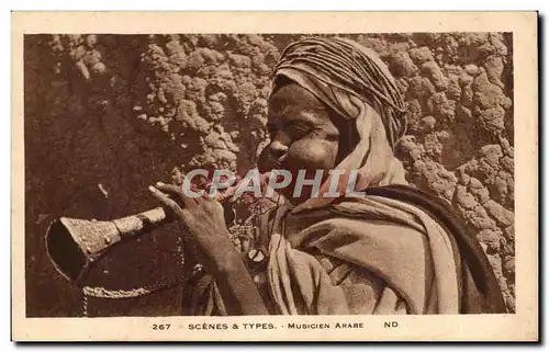 Cartes postales Scenes   Types Musisien Arabe Folklore Costume