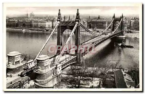 Ansichtskarte AK Budapest Erzsebet hid Elisabeth Brucke Pont d Elisabeth Elisabeth bridge Ponte Elisabetta Hongri