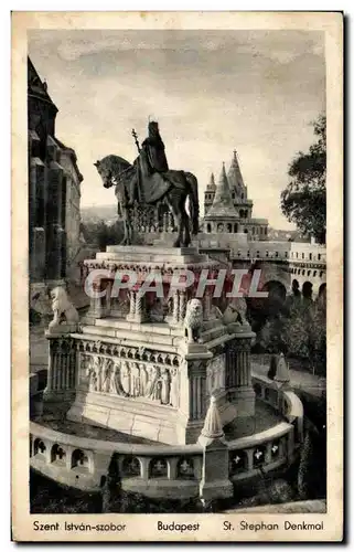 Cartes postales Szent Istvan szobor Budapest St stephan Denkmal Hongrie