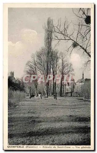 Cartes postales Quimperle Retraite du Sacre Coeur Vue generale Vaches