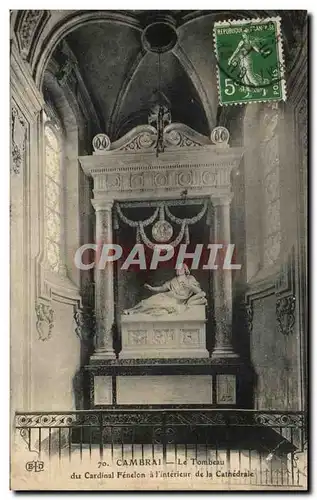 Cartes postales Cambrai Le Tombeau du Cardinal Fenelon a I interieur de la Cathedrale