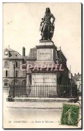 Ansichtskarte AK Chartres La Statue de Marceau