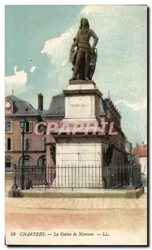 Ansichtskarte AK Chartres La Statue de Marceau