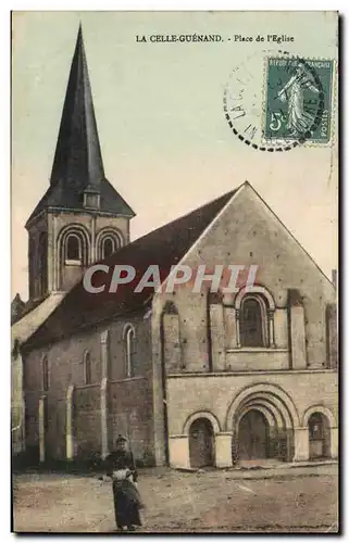 Cartes postales La Celle Guenand Place de l Eglise