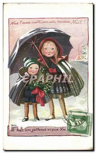 Cartes postales Fantaisie Heureux Noel Enfants Christmas