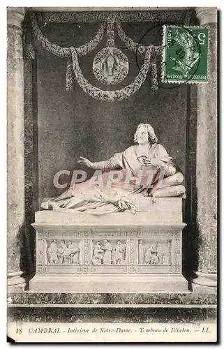 Cartes postales Cambrai Interieur de Notre Dame Tombeau de Fenelon