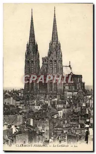 Cartes postales Clermont Ferrand La Cathedrale