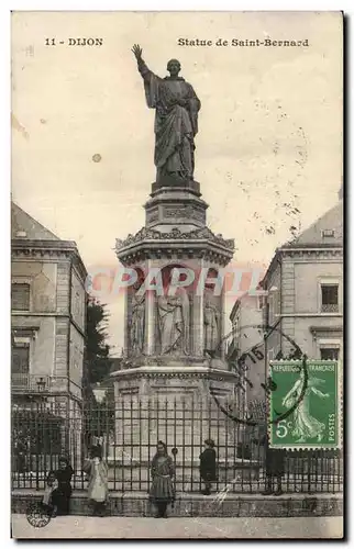 Cartes postales Dijon Statue de Saint Bernard Enfants